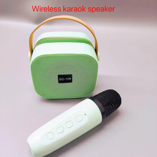 Drahtloses Mikrofon, tragbares Handheld-Karaoke-Funkmikrofon, Party-Handheld-Kindermikrofon mit Lautsprecher